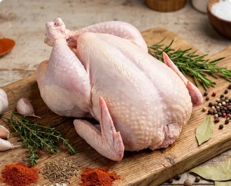 Cortes de aves porcionados