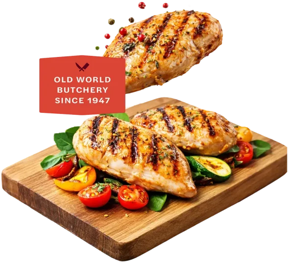 Grilled chicken breasts